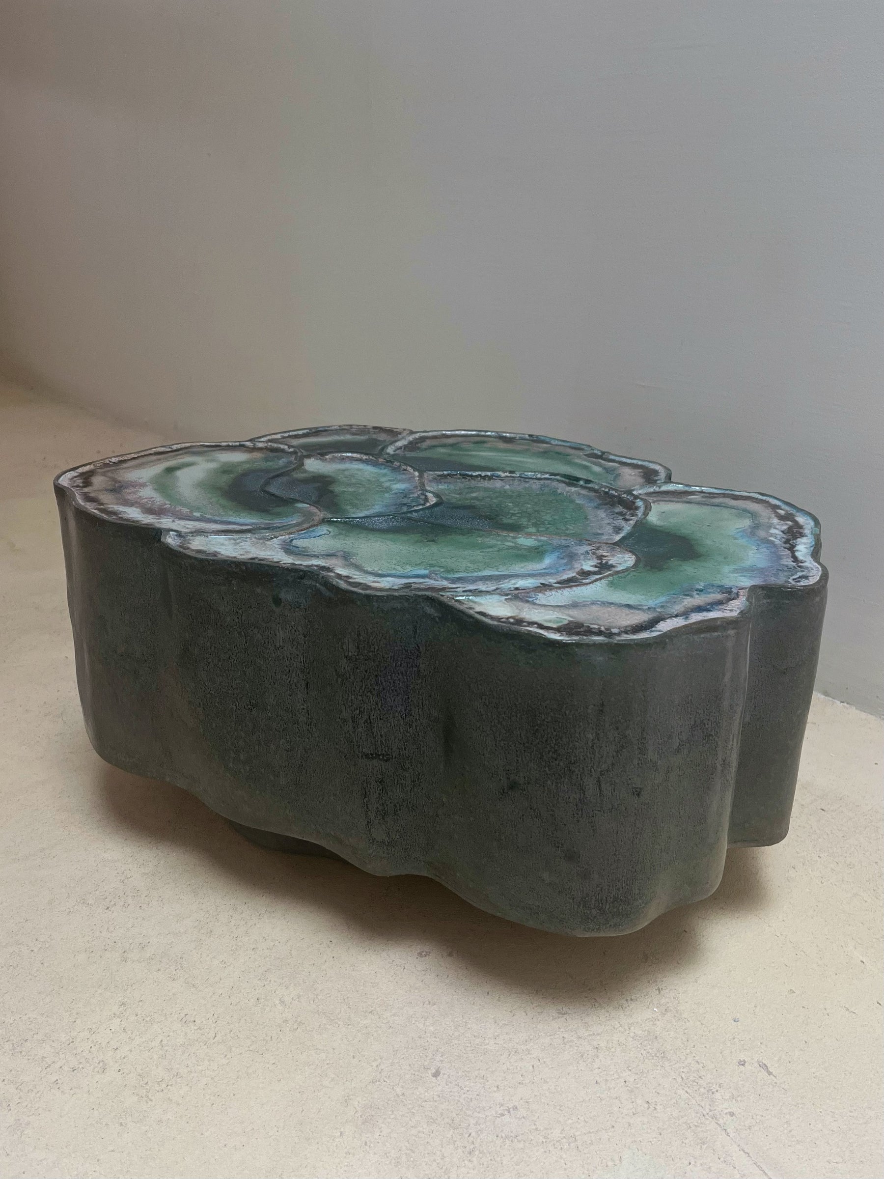 "Lines with Earth" Side Table