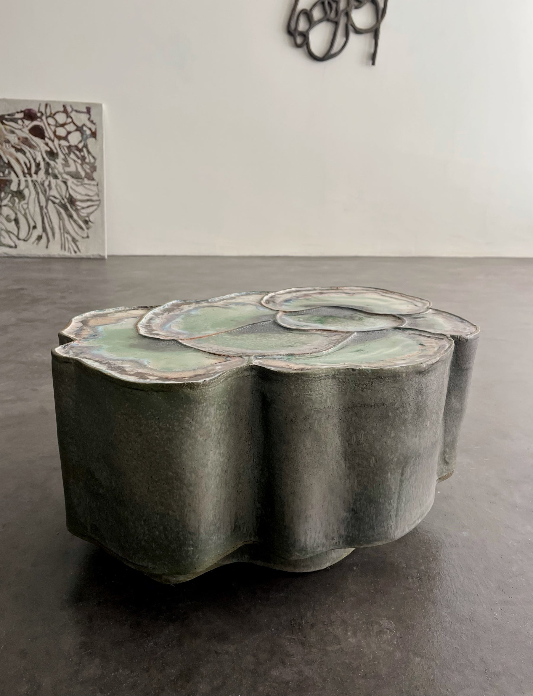 "Lines with Earth" Side Table